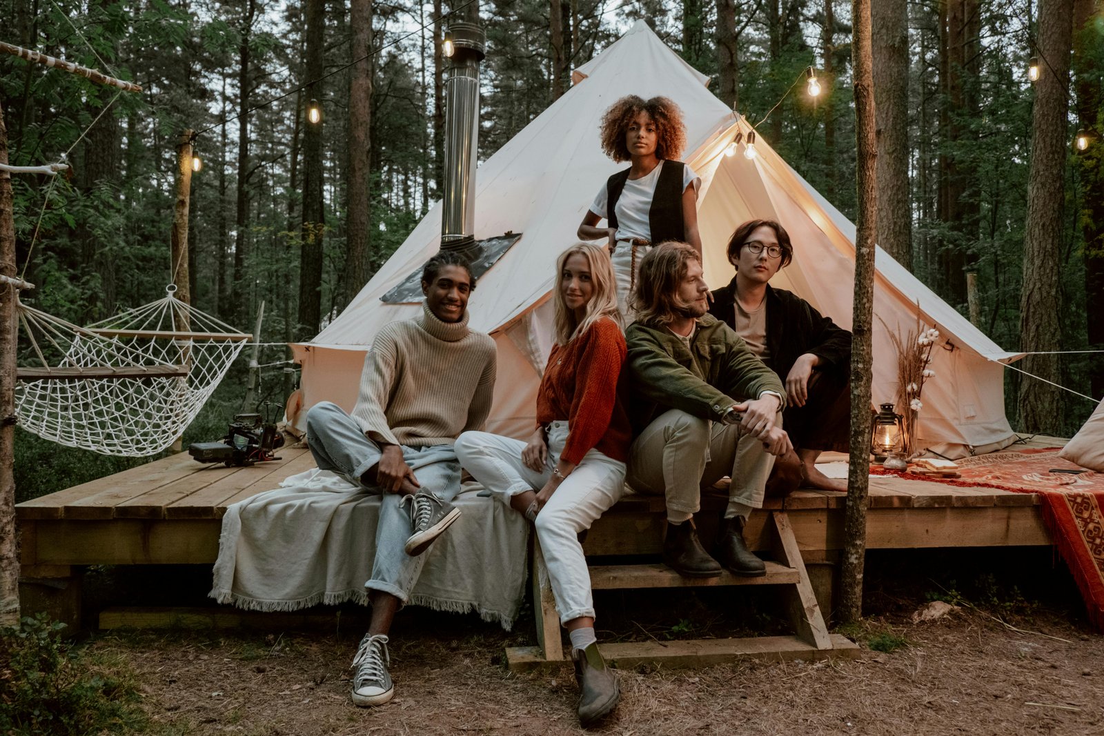 Camping landschap